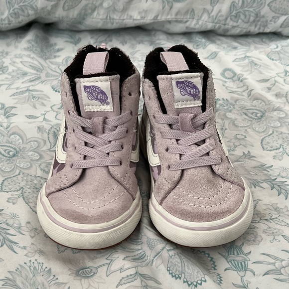 Vans kids SK8 Hi MTE 2 Purple Lace Up High Top Skate Shoes Size 5.5 - Picture 2 of 10